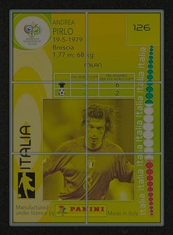 2006 Panini World Cup Andrea Pirlo #126 MBA AUTH