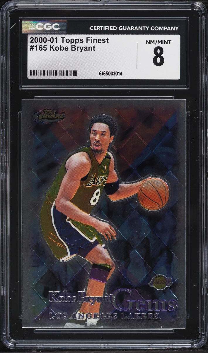 2000 Finest Basketball Kobe Bryant #165 CGC 8 NM-MT