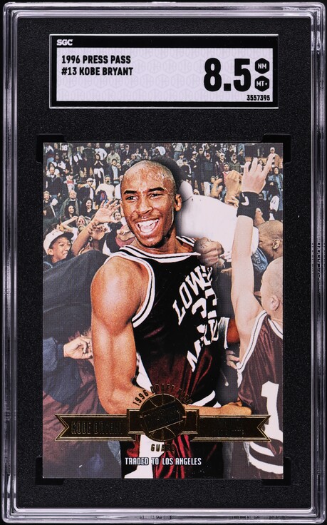 1996 Skybox Z-Force Z-Peat Zebut Kobe Bryant ROOKIE #3 PSA 8 NM-MT