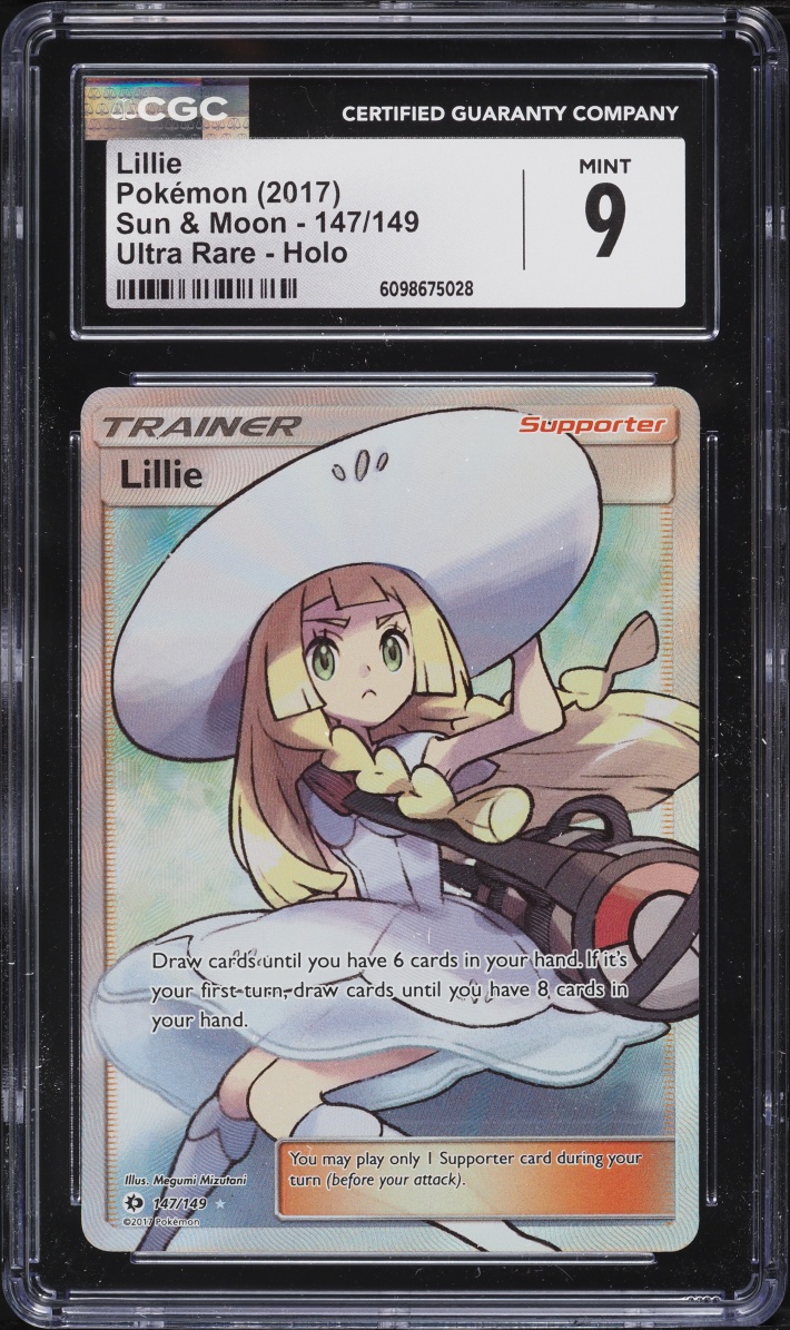 2017 Pokemon Sun & Moon Full Art Lillie #147 CGC 9 MINT