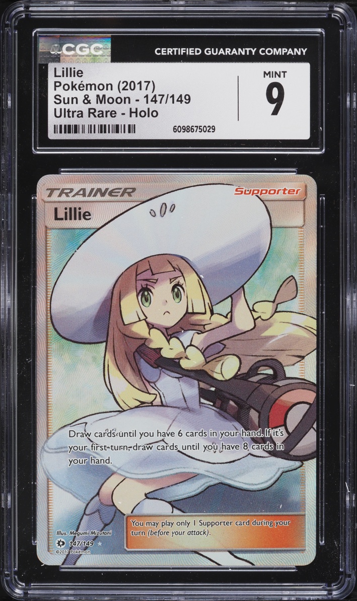 2017 Pokemon Sun & Moon Full Art Lillie #147 CGC 9 MINT