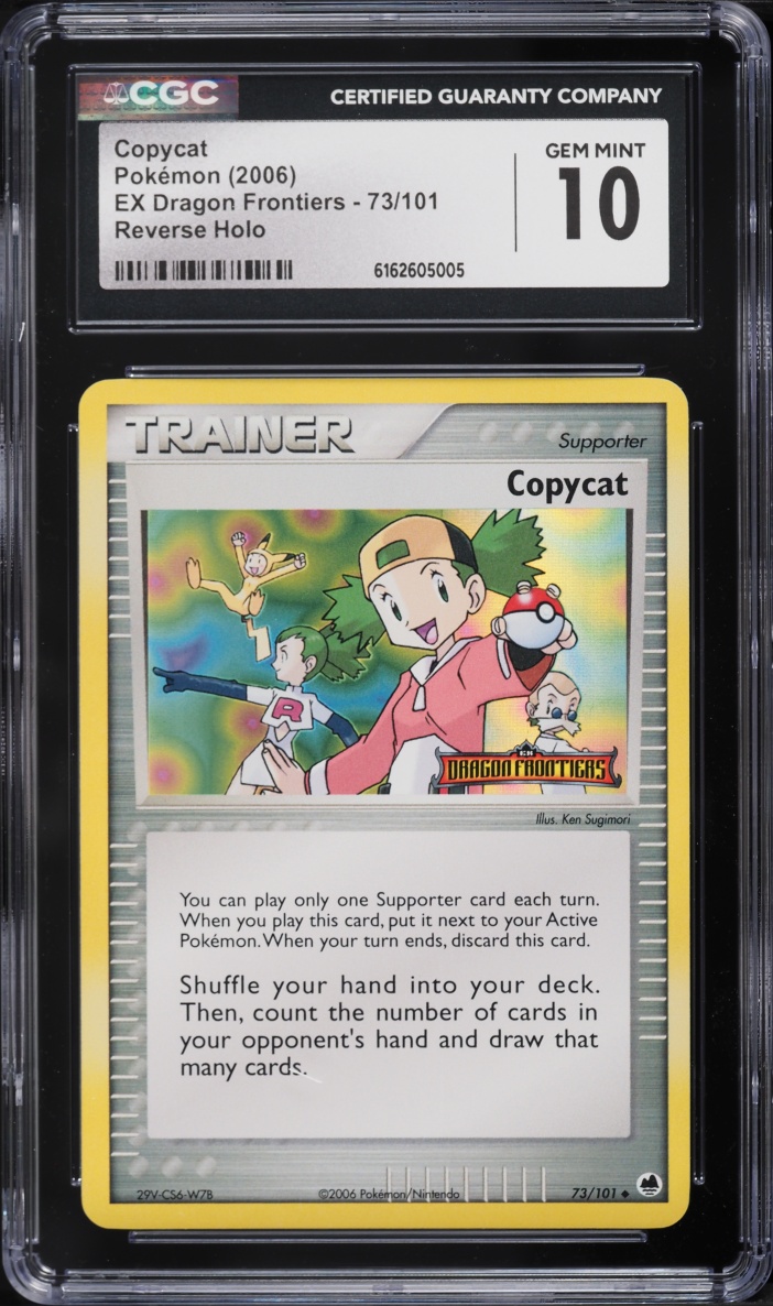 2006 Pokemon EX Dragon Frontiers Reverse Holo Copycat #73 CGC 10 GEM MINT