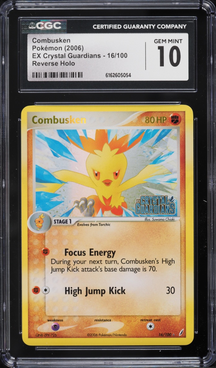2006 Pokemon EX Crystal Guardians Reverse Holo Combusken #16 CGC 10 GEM MINT