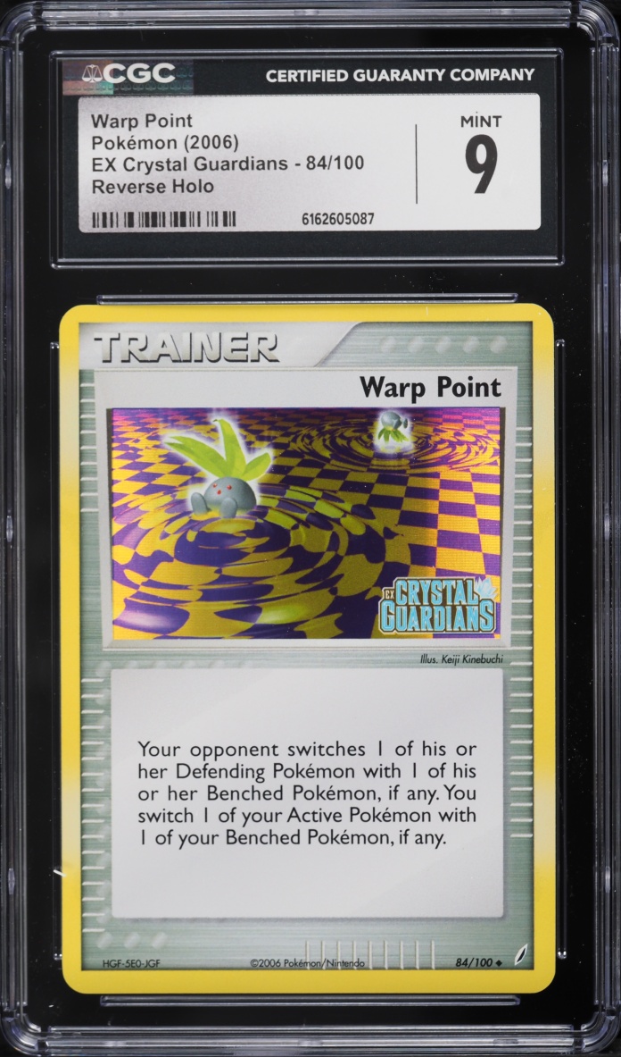 2006 Pokemon EX Crystal Guardians Reverse Holo Warp Point #84 CGC 9 MINT