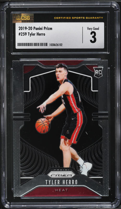 2019 Panini One and One Downtown Tyler Herro ROOKIE #10 BGS