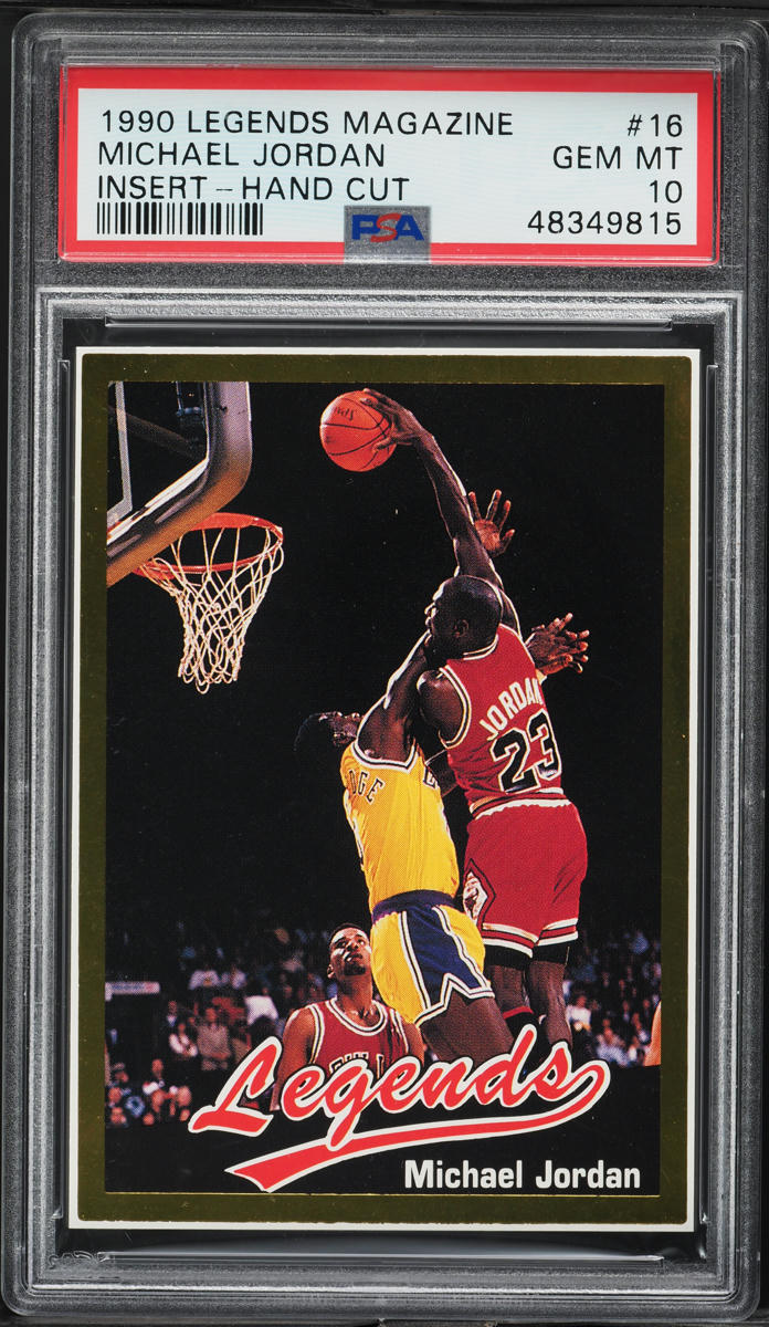 1990 Legends Magazine Insert Michael Jordan #16 PSA 10 GEM MINT