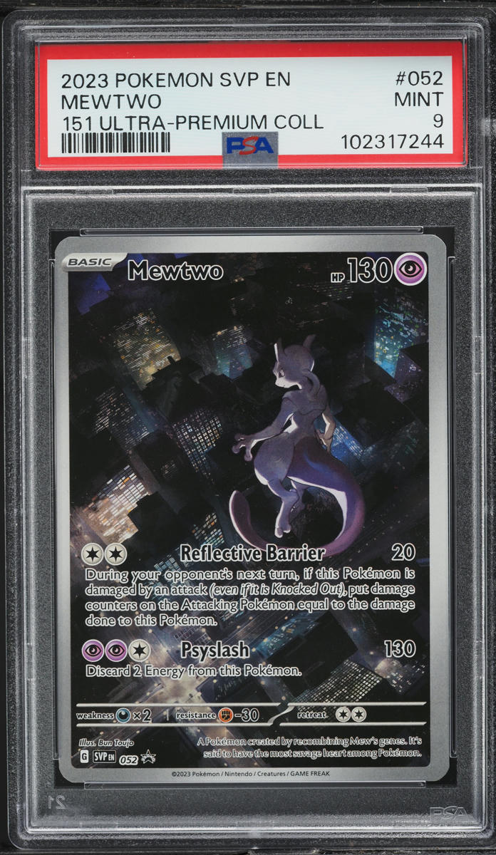 2023 Pokemon Scarlet & Violet Promo 151 Ultra Premium Collection Mewtwo #52 PSA 9 MINT