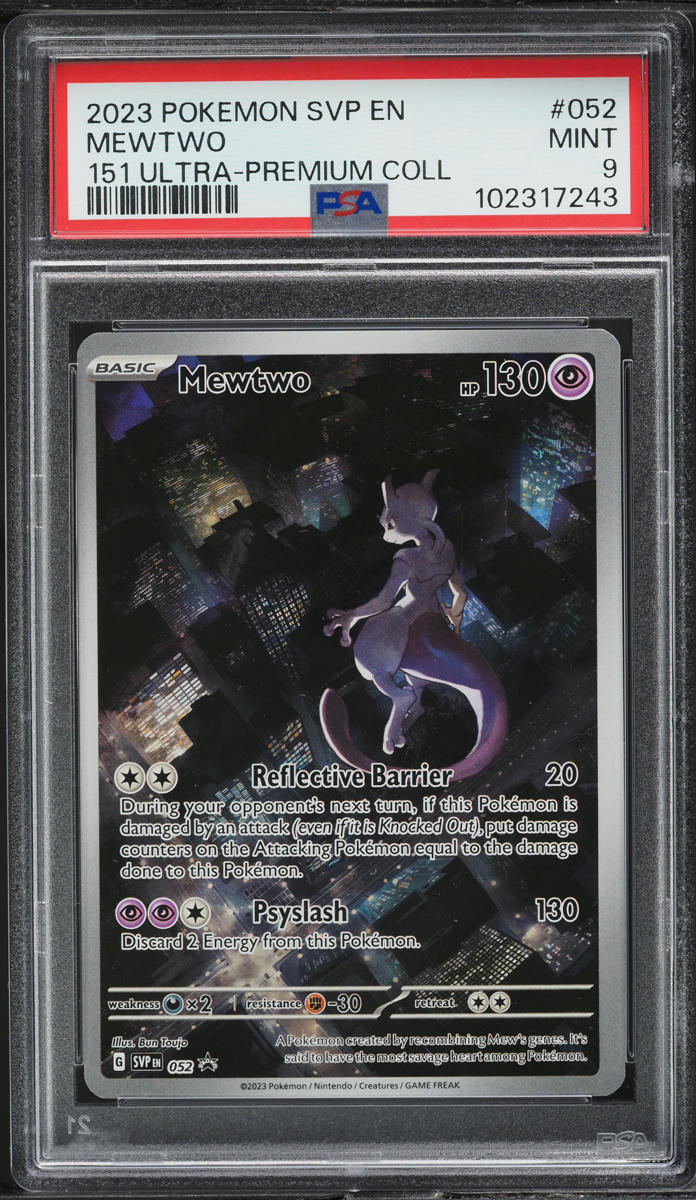 2023 Pokemon Scarlet & Violet Promo 151 Ultra Premium Collection Mewtwo #52 PSA 9 MINT