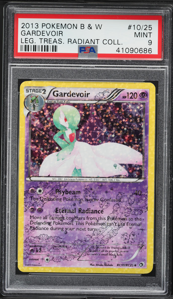 2013 Pokemon BW Legendary Treasures Radiant Collection Holo Gardevoir #10 PSA 9