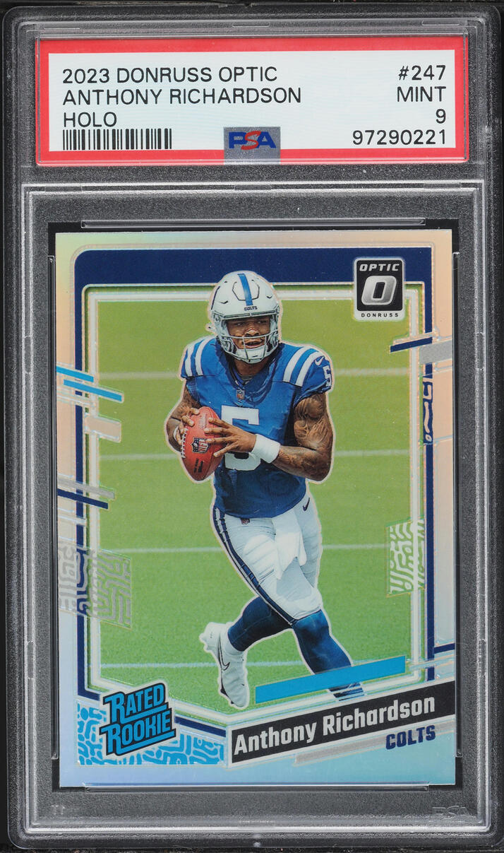 2023 Donruss Optic Holo Anthony Richardson ROOKIE #247 PSA 9 MINT