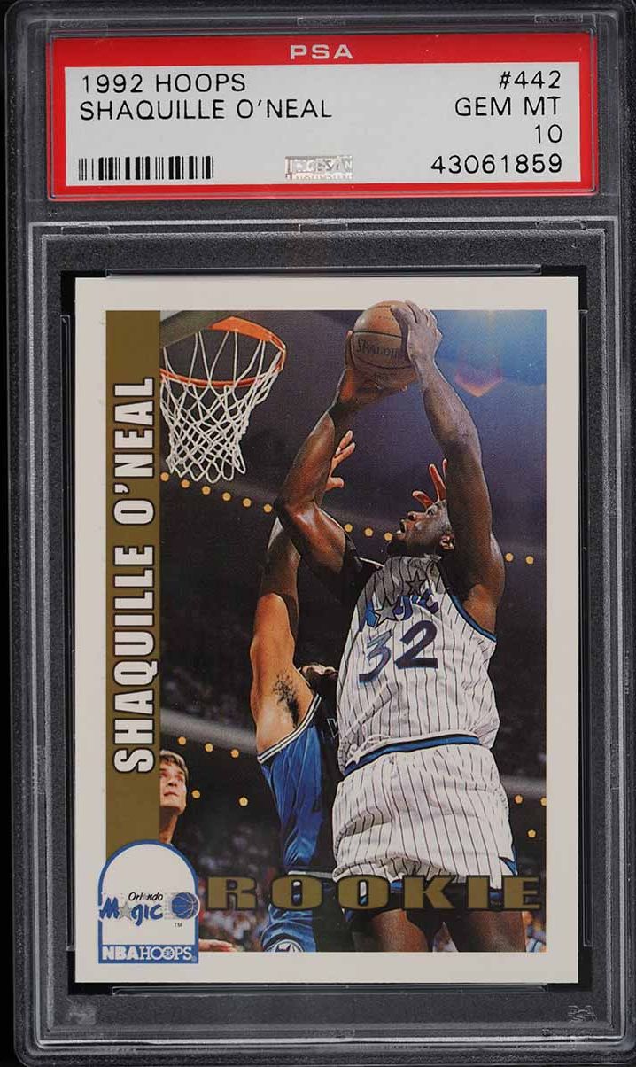 1992 Hoops Shaquille O'Neal ROOKIE #442 PSA 10 GEM MINT on