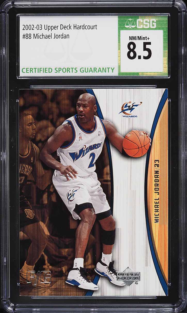 2002 Upper Deck Hardcourt Michael Jordan #88 CSG 8.5 NM-MT+