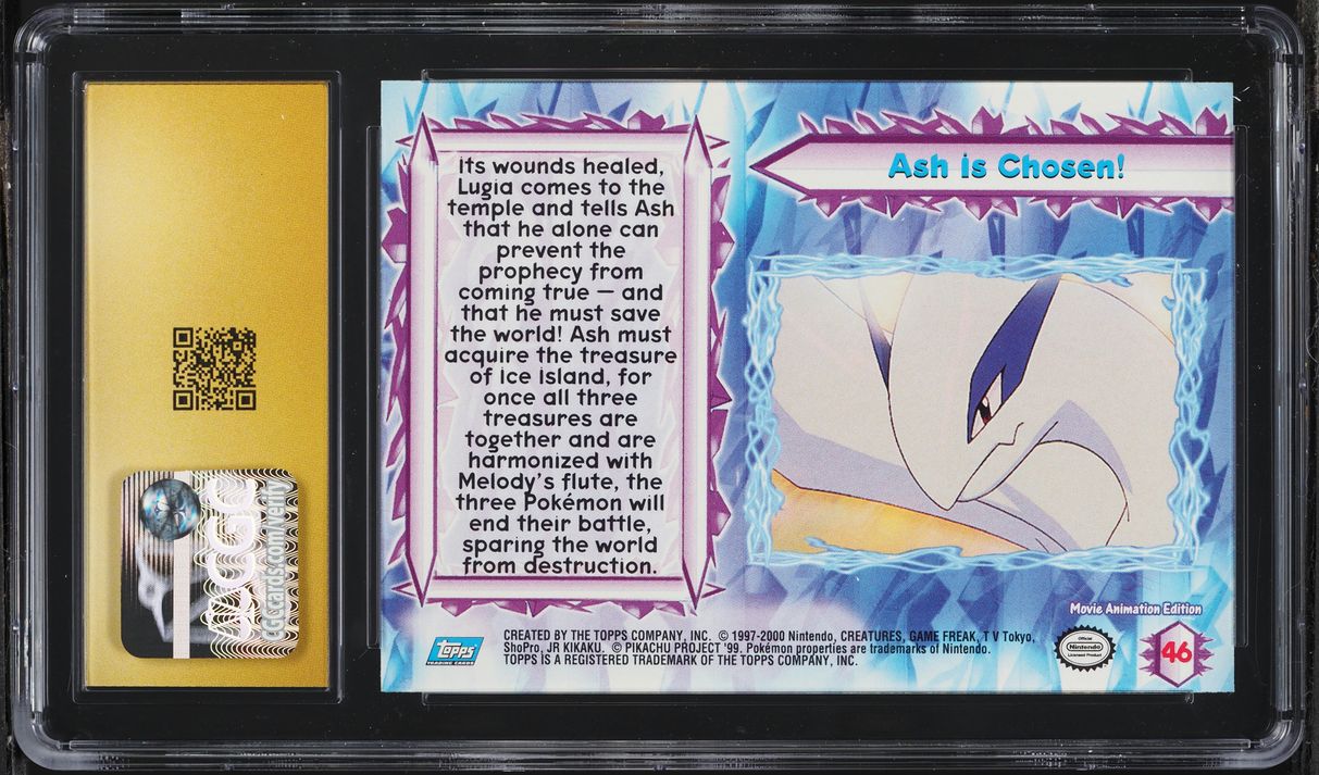 2000 Topps Pokemon The Movie 2000 Ash Is Chosen! #46 CGC 10 PRISTINE
