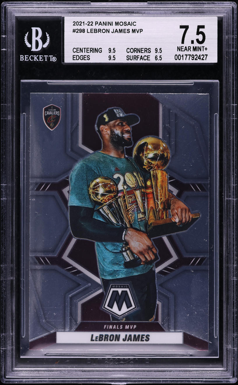 2021 Panini Mosaic MVP LeBron James #298 BGS 7.5 NRMT+ - Main Image