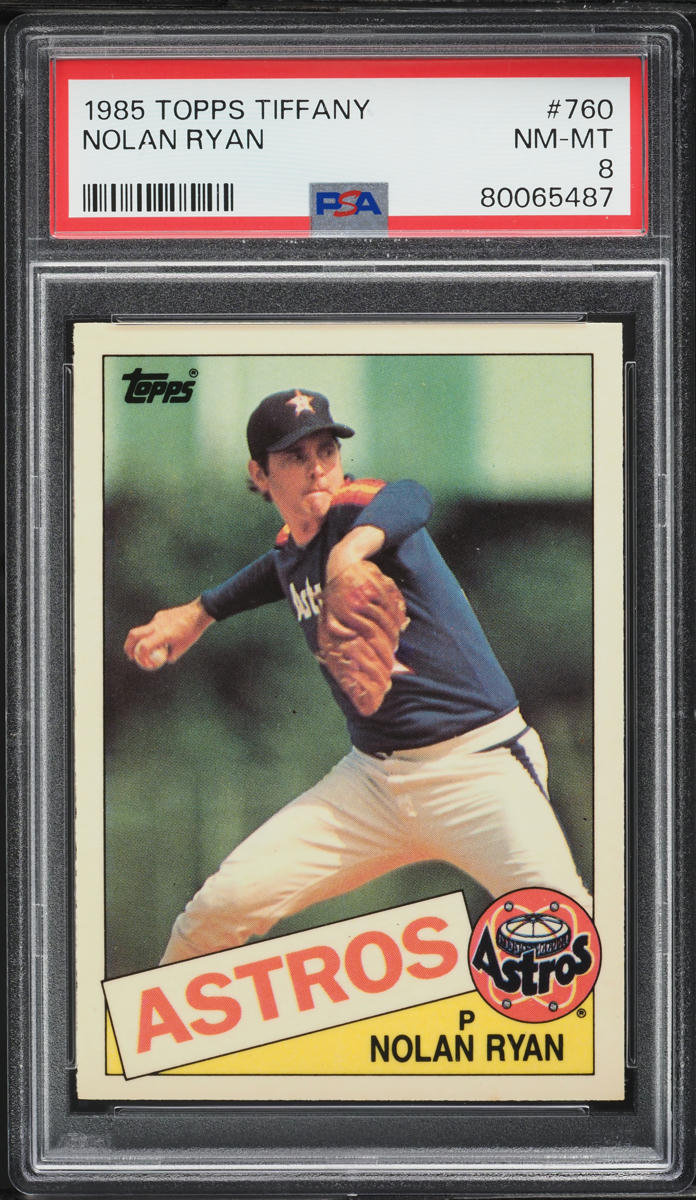 1985 Topps Tiffany Nolan Ryan #760 PSA 8 NM-MT