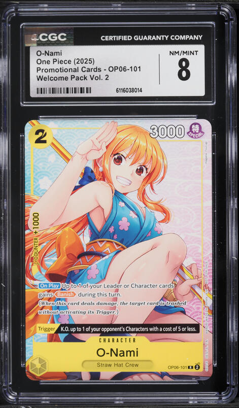 2025 One Piece Promos Illustration Box Vol.1 O-Nami #062 PSA 10