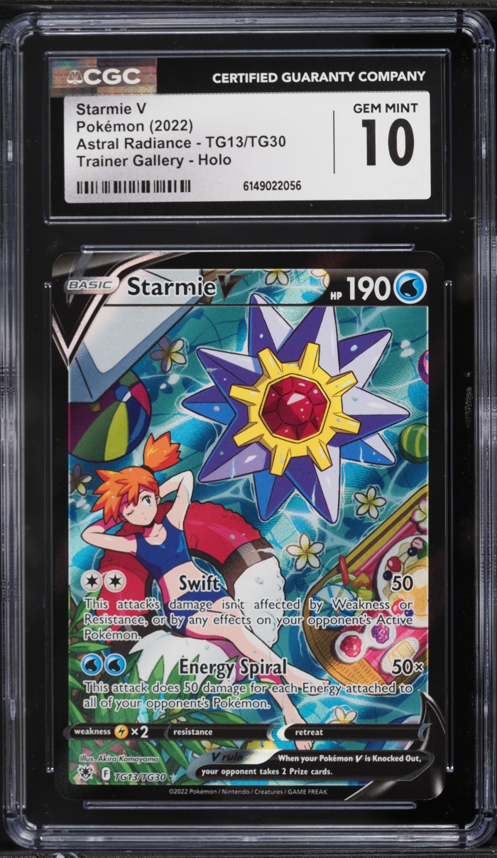 2022 Pokemon Sword & Shield Astral Radiance CHR Starmie V #TG13 CGC 10 GEM MINT