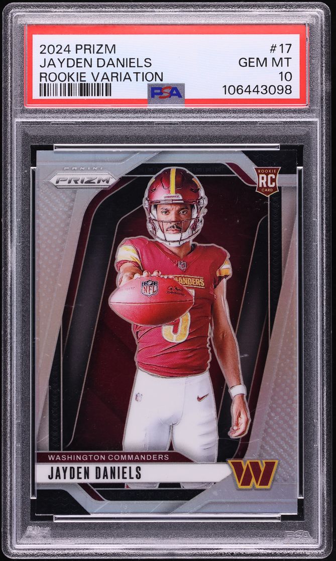 2024 Panini Prizm Variation Jayden Daniels ROOKIE #17 PSA 10 GEM MINT