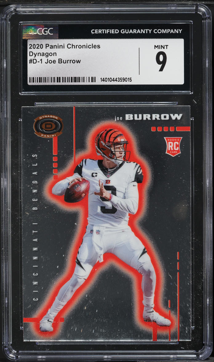 2020 Panini Chronicles Dynagon Joe Burrow ROOKIE #D-1 CGC 9 MINT