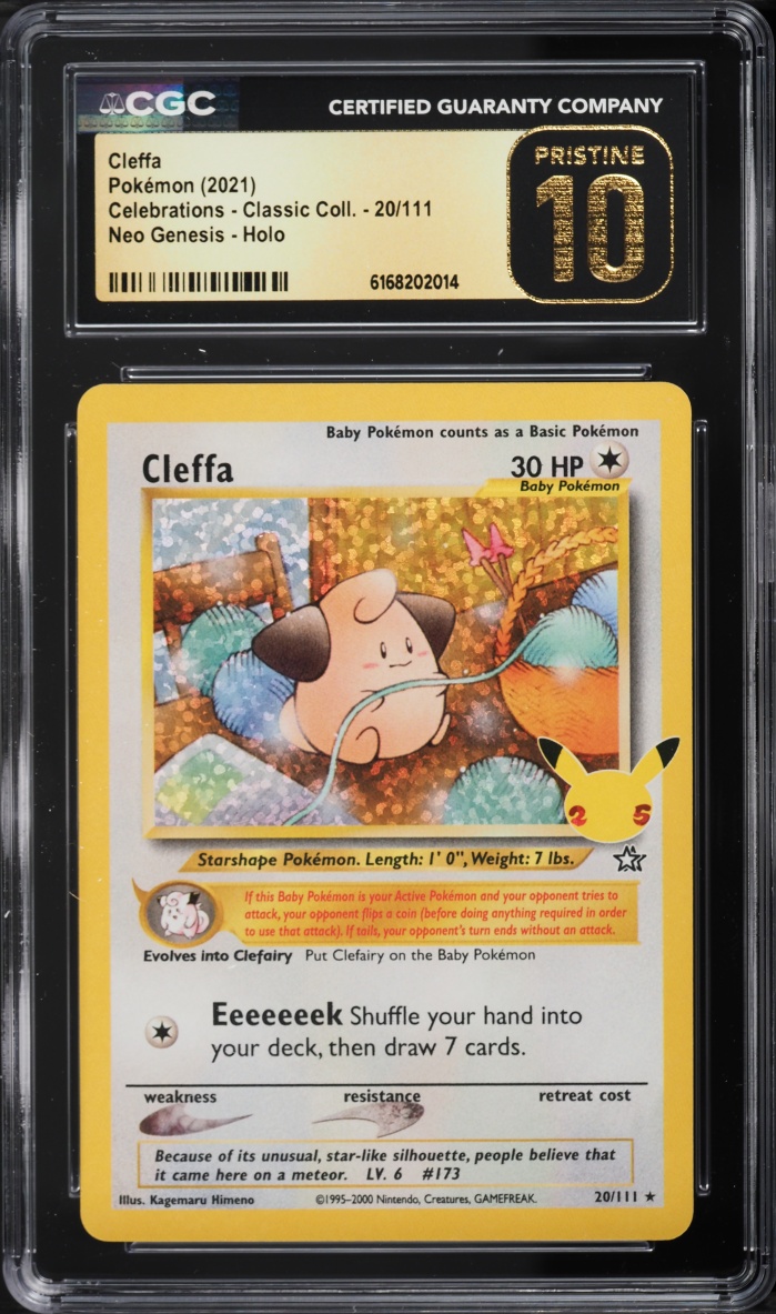 2021 Pokemon Sword & Shield Celebrations Classic Collection Holo Cleffa #20 CGC 10 PRISTINE