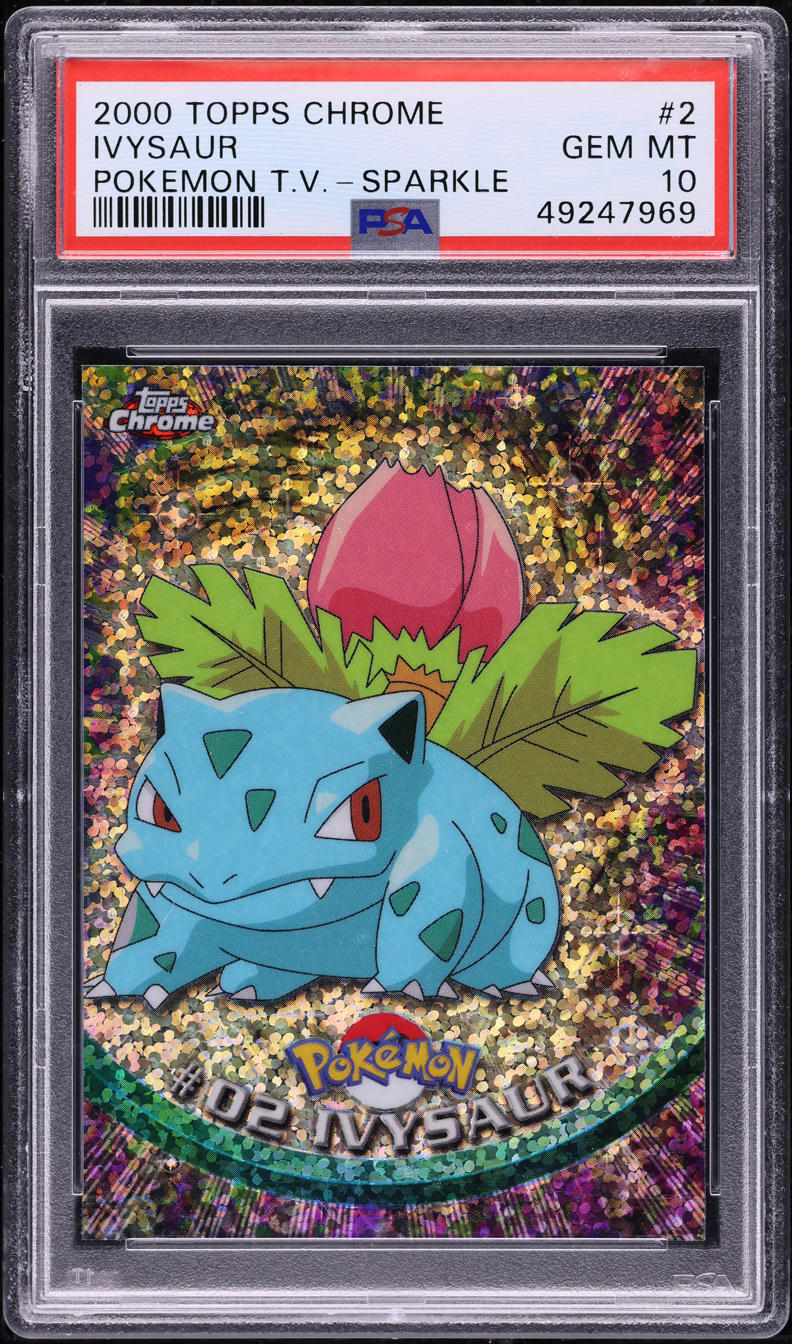 2000 Topps Chrome Pokemon Series 1 Sparkle Ivysaur #2 PSA 10 GEM MINT