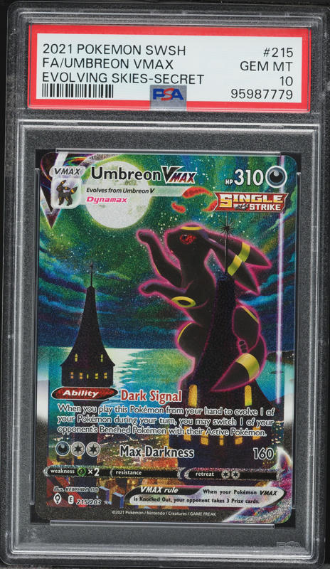 2022 Pokemon Sword & Shield Brilliant Stars TG Umbreon VMAX #TG23