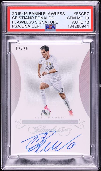 2015 Panini Flawless Signature Cristiano Ronaldo AUTO DNA 10 /25