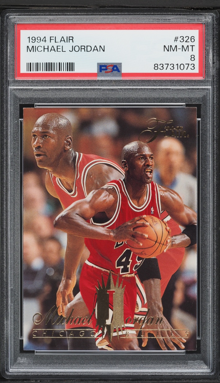1994 Flair Basketball Michael Jordan #326 PSA 8 NM-MT