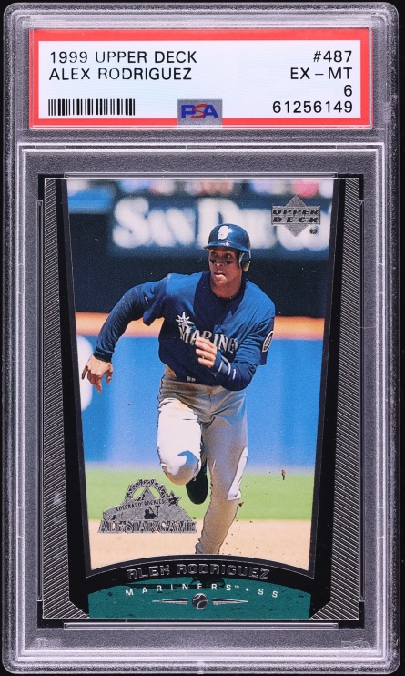 1999 Upper Deck Alex Rodriguez #487 PSA 6 EXMT