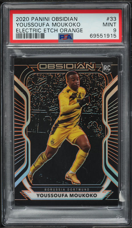 2021 Panini Obsidian Dual Jersey Ink E/E Orange Rodrygo