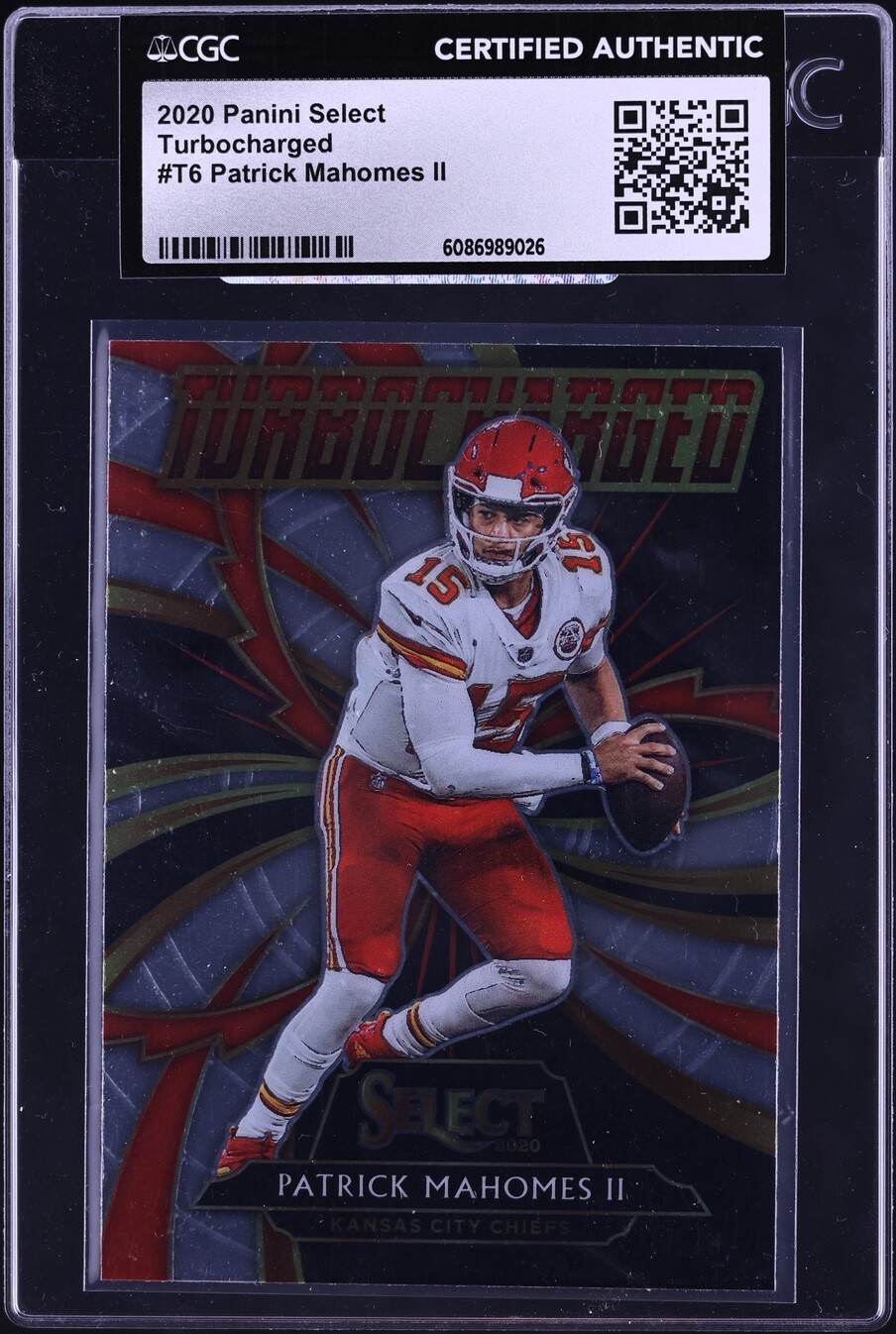 2020 Select Turbocharged Patrick Mahomes II #T6 CGC AUTH