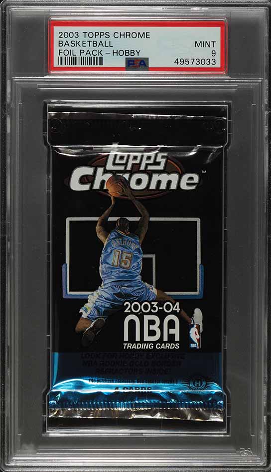 2003 Topps Chrome Basketball Foil Pack Hobby PSA 9 MINT