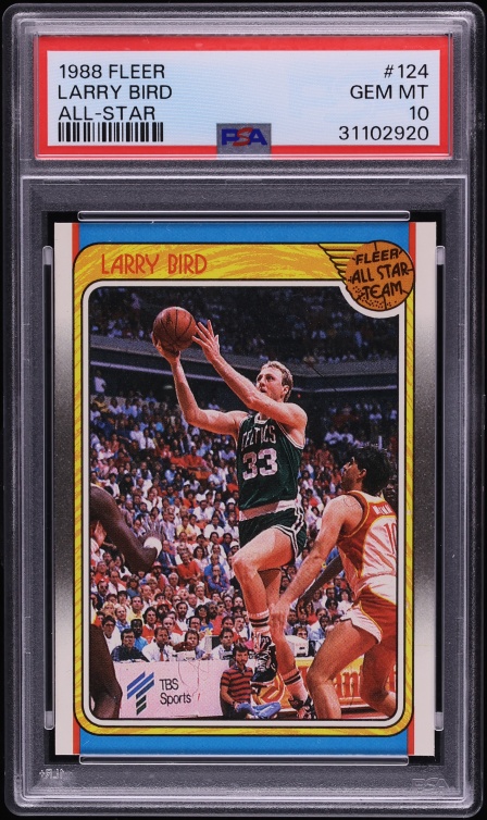 1988 Fleer Basketball Larry Bird ALL-STAR #124 PSA 10 GEM MINT