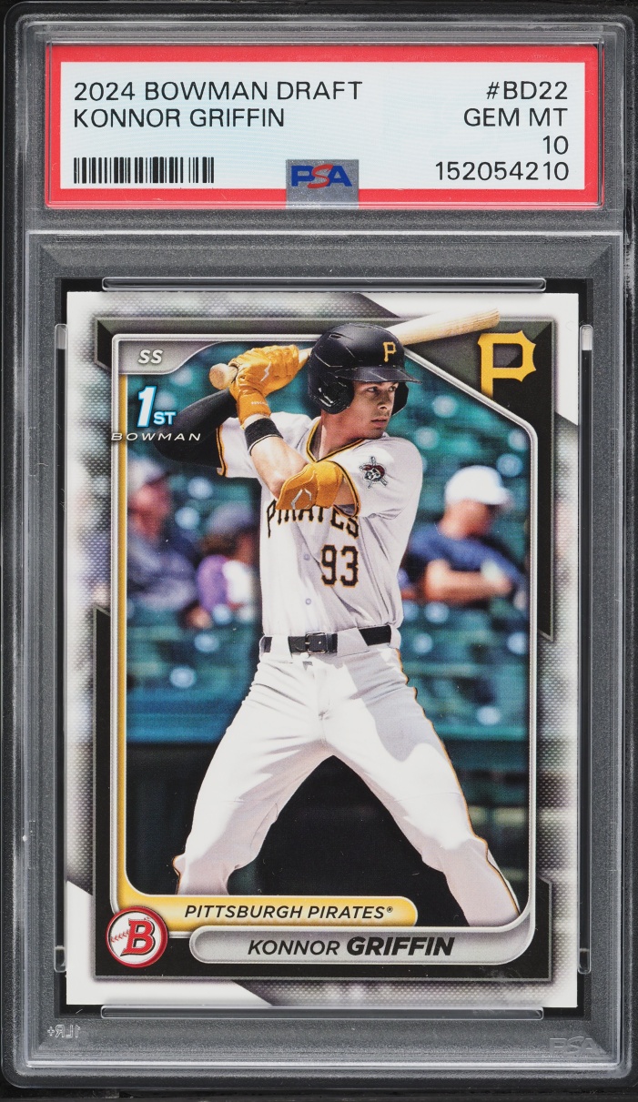 2024 Bowman Draft Konnor Griffin PROSPECT #BD-22 PSA 10 GEM MINT