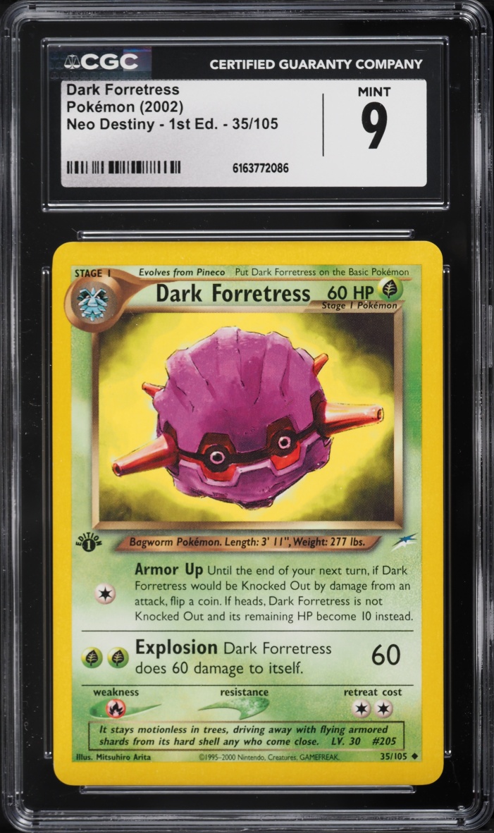 2002 Pokemon Neo Destiny 1st Edition Dark Forretress #35 CGC 9 MINT