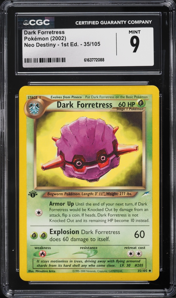 2002 Pokemon Neo Destiny 1st Edition Dark Forretress #35 CGC 9 MINT