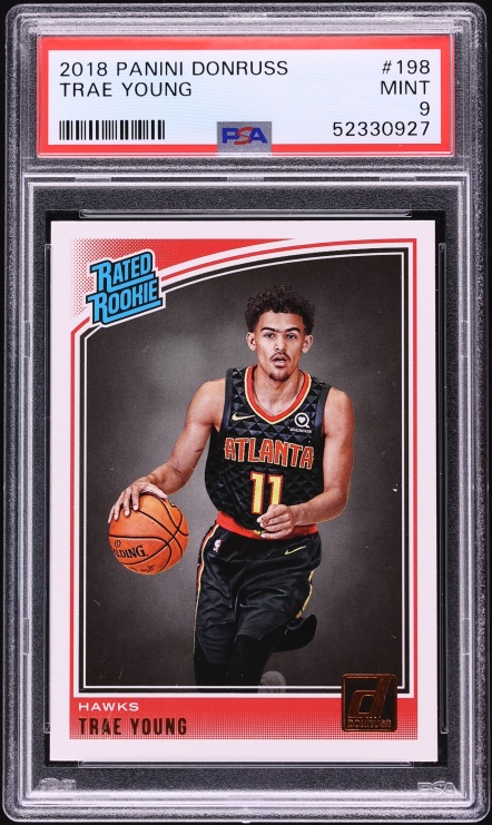 2018 Donruss Basketball Trae Young ROOKIE #198 PSA 9 MINT