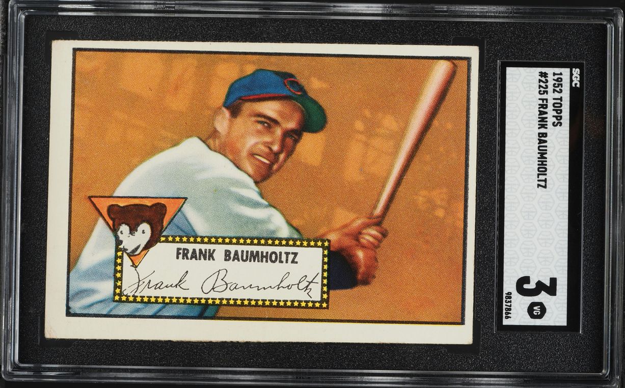 1952 Topps Frank Baumholtz #225 SGC 3 VG