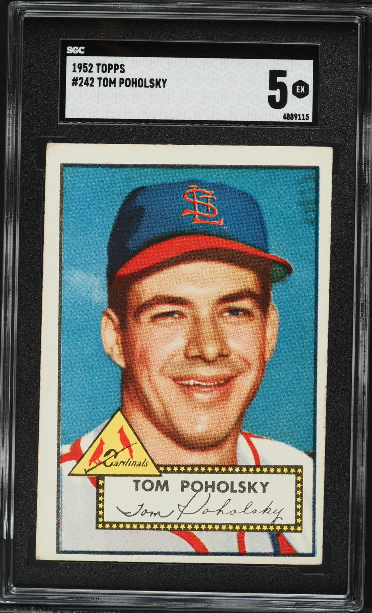 1952 Topps Tom Poholsky #242 SGC 5 EX