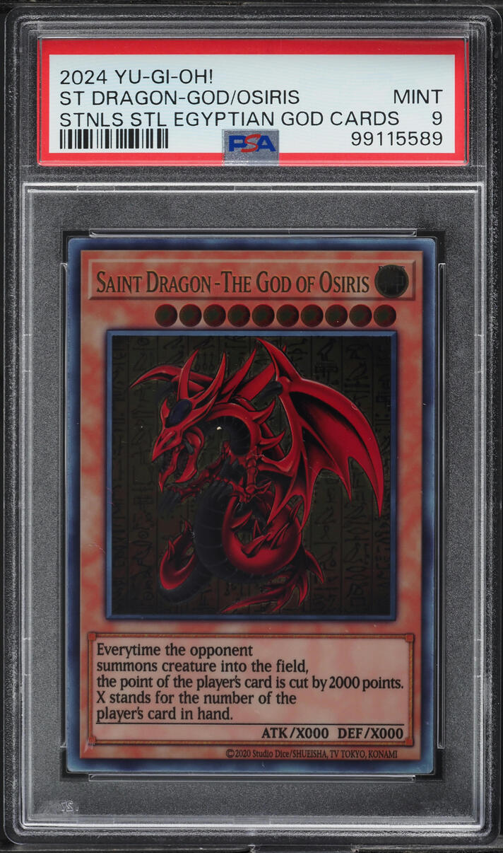 2024 Yu-Gi-Oh Stainless Steel Egyptian Saint Dragon The God Of Osiris ...
