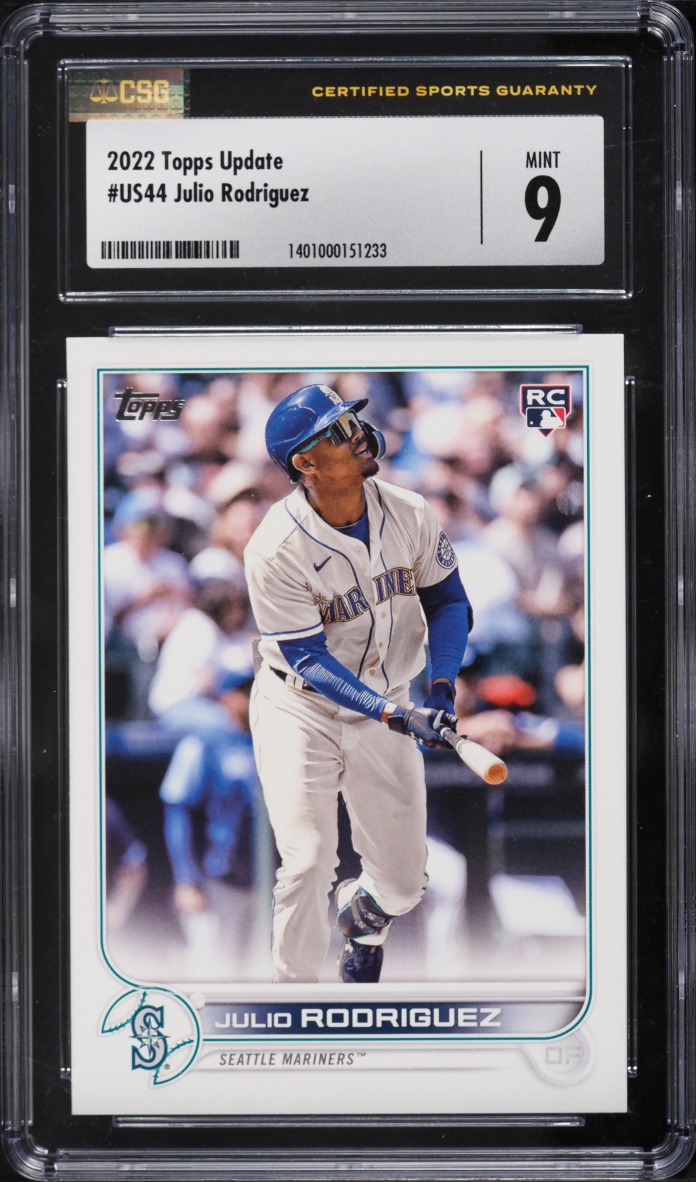 2022 Topps Update Julio Rodriguez ROOKIE #US44 CSG 9 MINT
