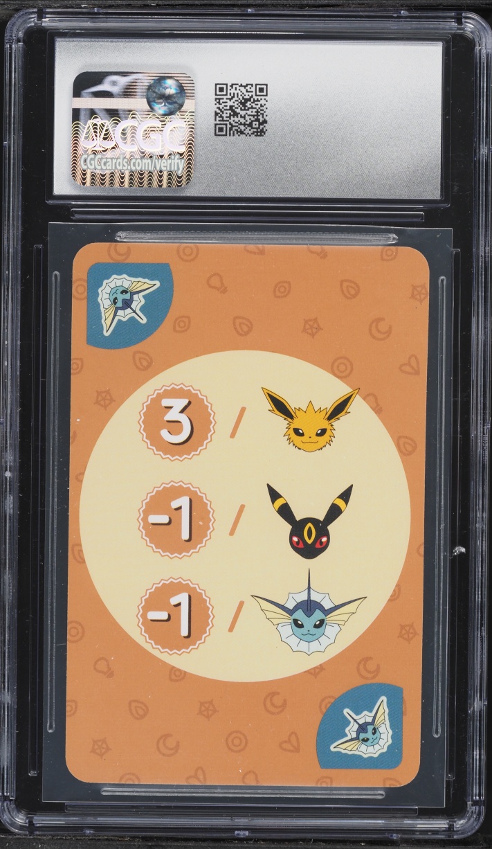 2019 Pokemon Korean Playing Cards Point Salad Eevee Edition Vaporeon CGC 10 GEM MINT