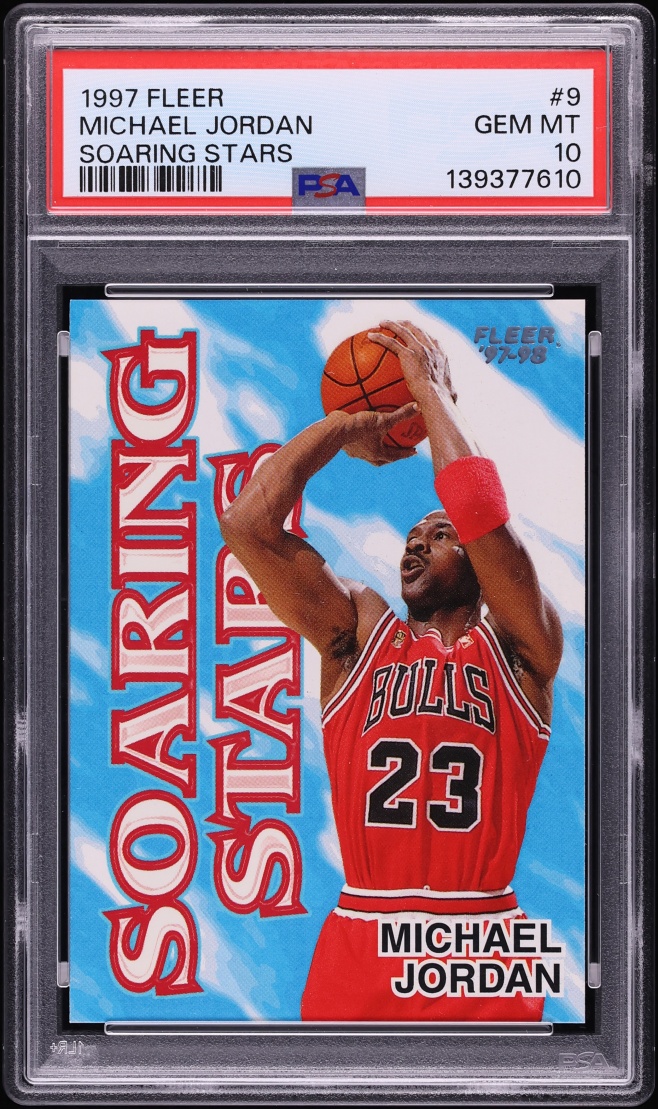 1997 Fleer Soaring Stars Michael Jordan #9 PSA 10 GEM MINT - Photo 1