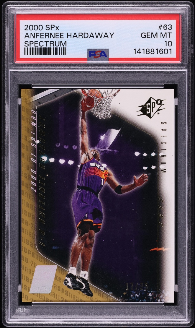 2000 SPx Spectrum Anfernee Hardaway /25 #63 PSA 10 GEM MINT - Photo 1