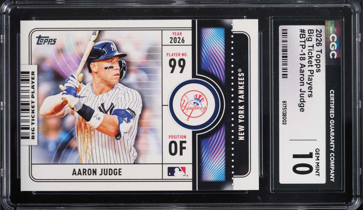 2026 Topps Big Ticket Players Aaron Judge #BTP-18 CGC 10 GEM MINT