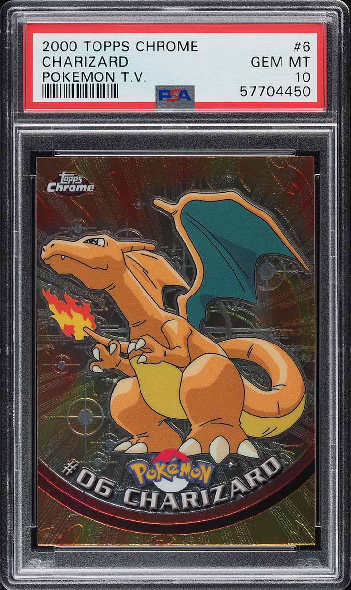 2000 Topps Chrome Pokemon Series 1 Charizard #6 PSA 10 GEM MINT
