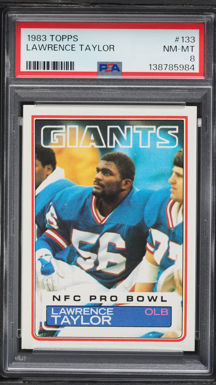 1983 Topps Football Lawrence Taylor #133 PSA 8 NM-MT