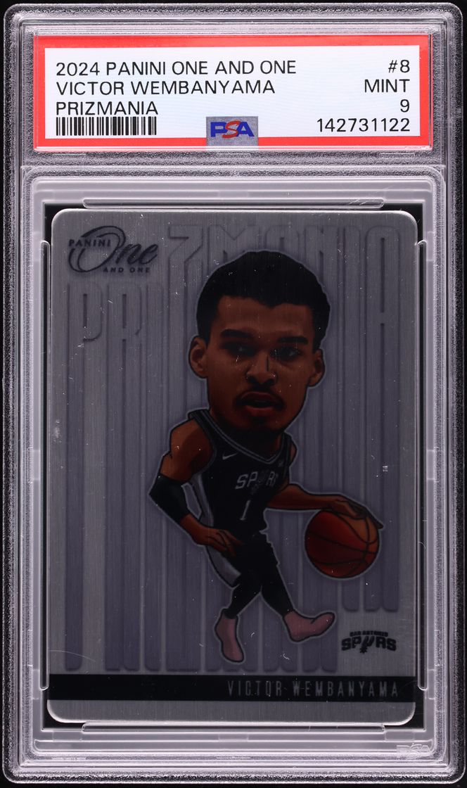 2024 Panini One And One Prizmania Victor Wembanyama #8 PSA 9 MINT