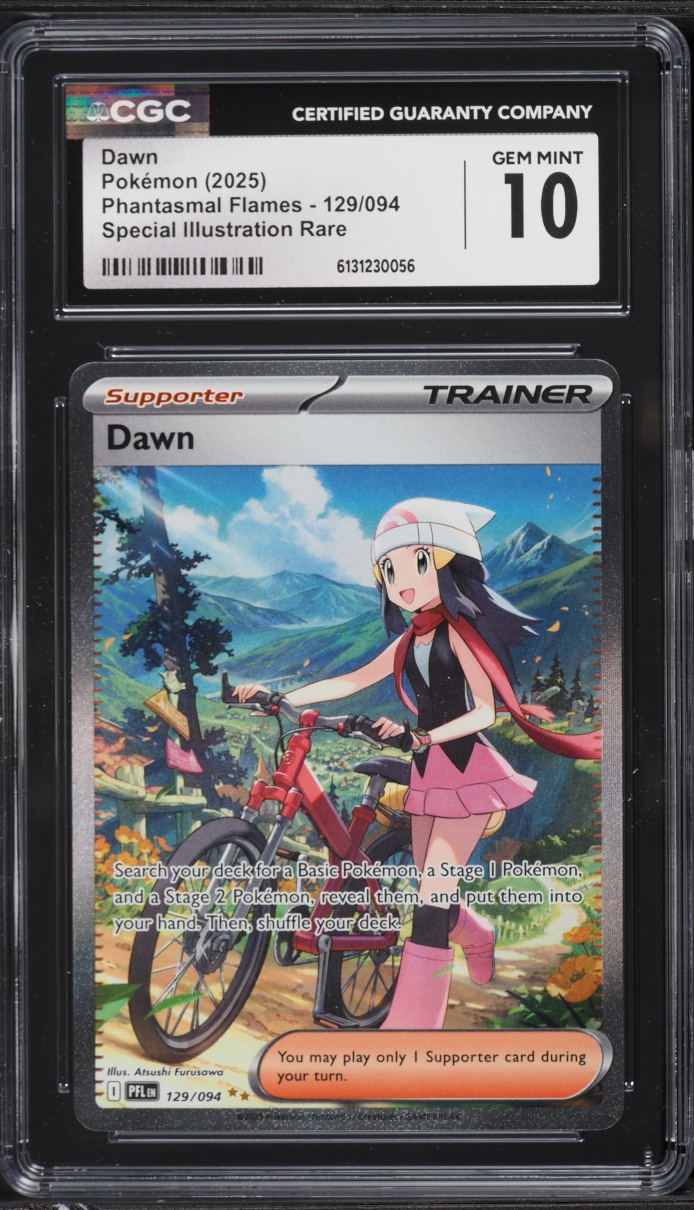 2025 Pokemon Mega Evolution Phantasmal Flames SIR Dawn #129 CGC 10 GEM MINT