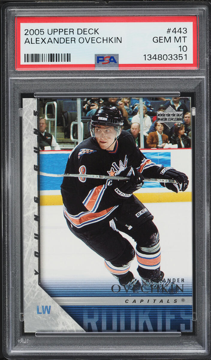 2005 Upper Deck Young Guns Alexander Ovechkin ROOKIE #443 PSA 10 GEM MINT